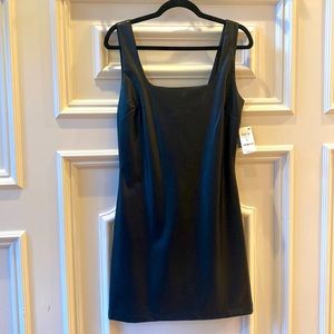 NWT And Now This Faux Leather Dress Size S